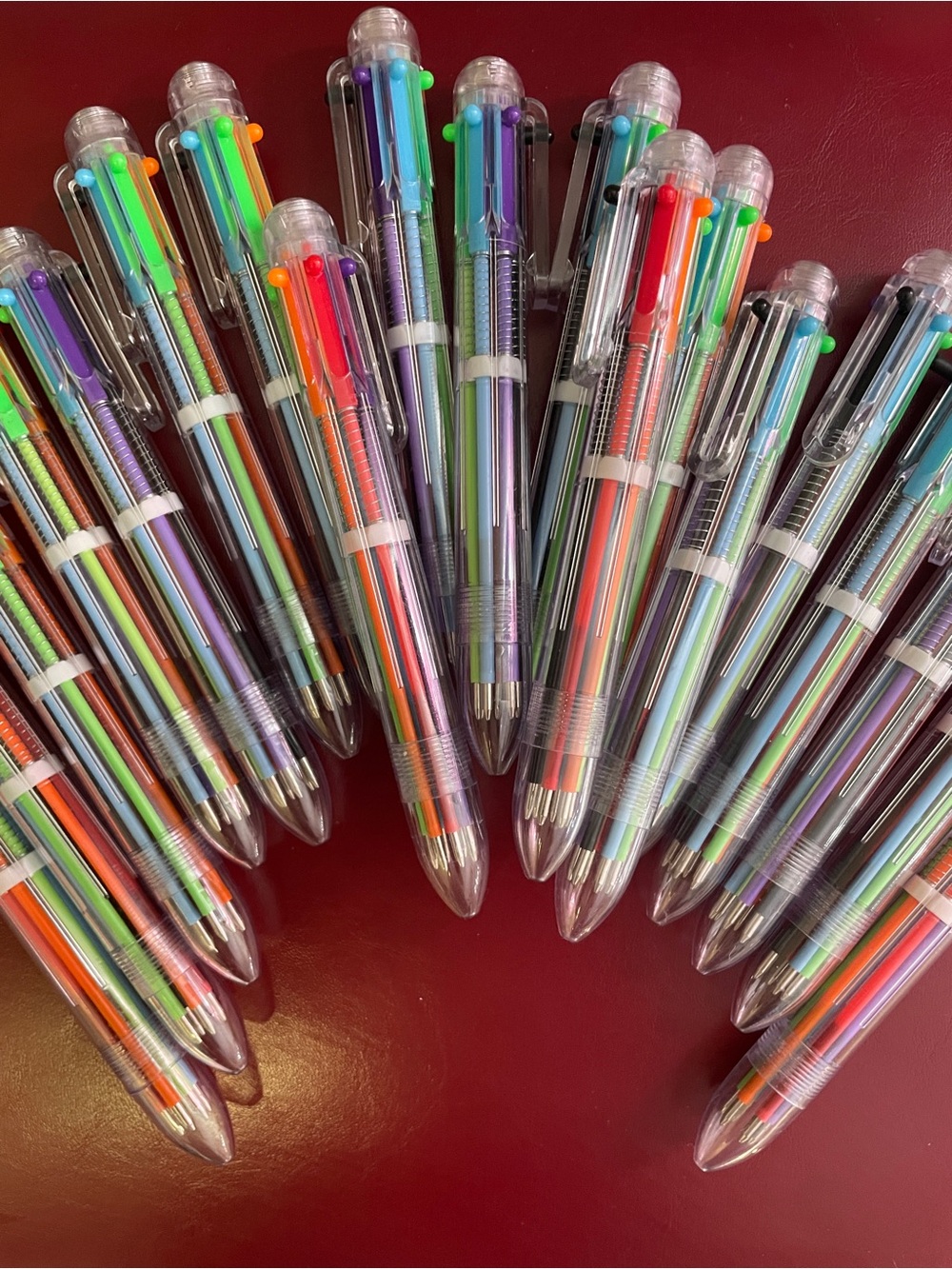 6 color Retractable Ballpoint Pens